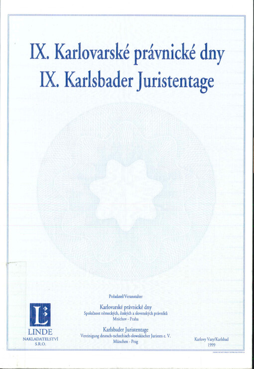 IX. Karlovarské právnické dny