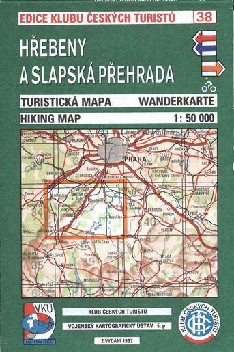 Hřebeny a Slapská přehradaturistická mapa, 2. vyd.