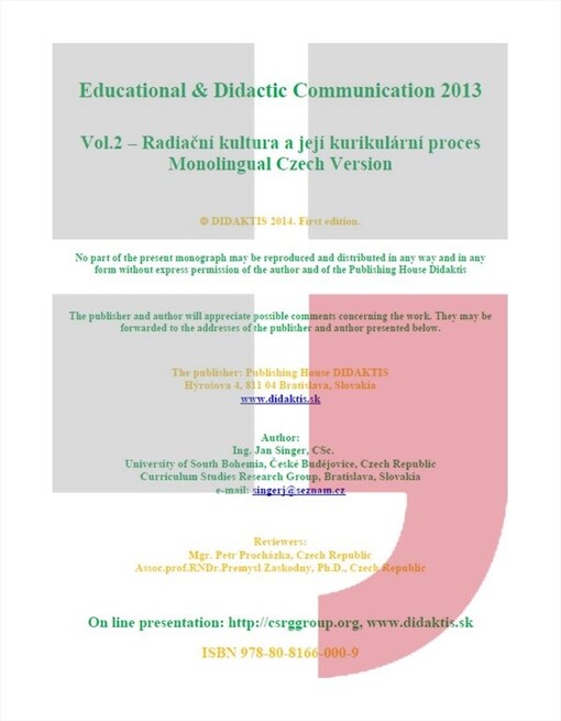 Educational & didactic communication 2013.
