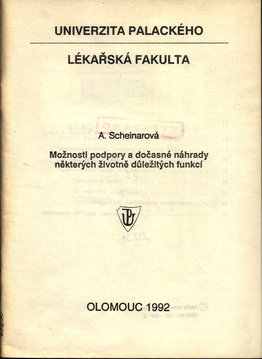 Možnosti podpory a dočasné náhrady některých životně důležitých funkcí