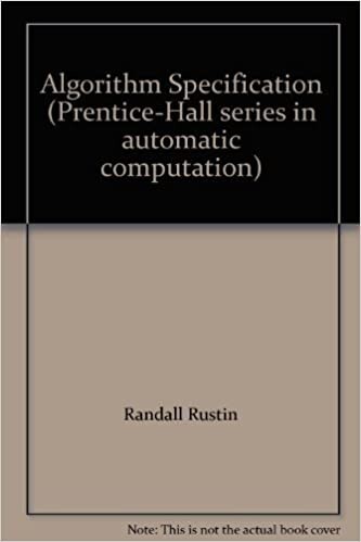 Algorithm specification : Courant Computer Science Symposium 4, March 1-2, 1971