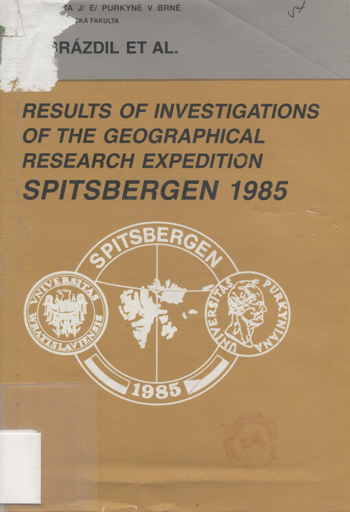 Results of investigations of the geographical research expedition Spitsbergen 1985