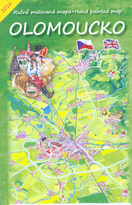 Olomoucko : ručně malovaná mapa = hand painted map