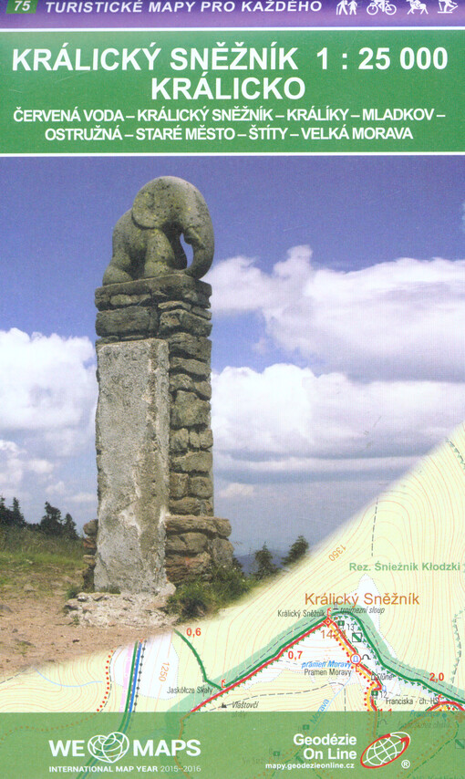 Králický Sněžník, Králicko : Červená Hora, Králický Sněžník, Králíky, Mladkov, Ostružná, Staré Město, Štíty, Velká Morava : turistická, cykloturistická a lyžařská mapa 1:25 000