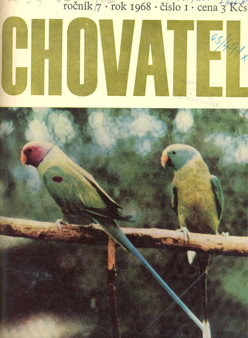 Chovatel : odborně zájmový měsíčník Českého svazu chovatelů