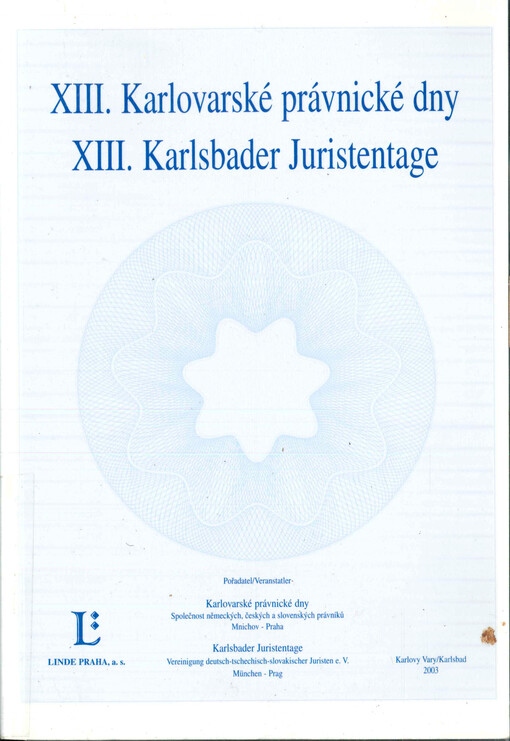 XIII. Karlovarské právnické dny