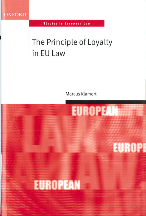 The principle of loyalty in EU law