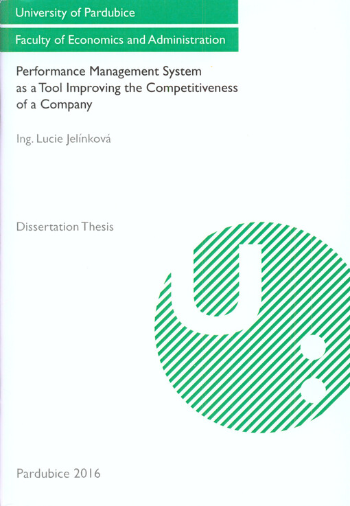 Performance management system as a tool improving the competitiveness of a company : dissertation thesis
