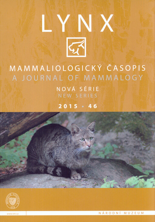 Lynx : mammaliologické zprávy, nová série = novitates mammaliologicae, series nova
