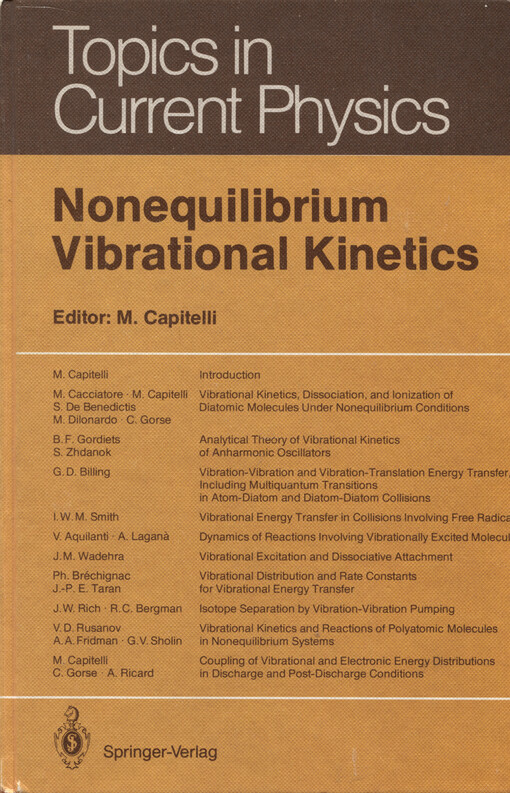 Nonequilibrium vibrational kinetics