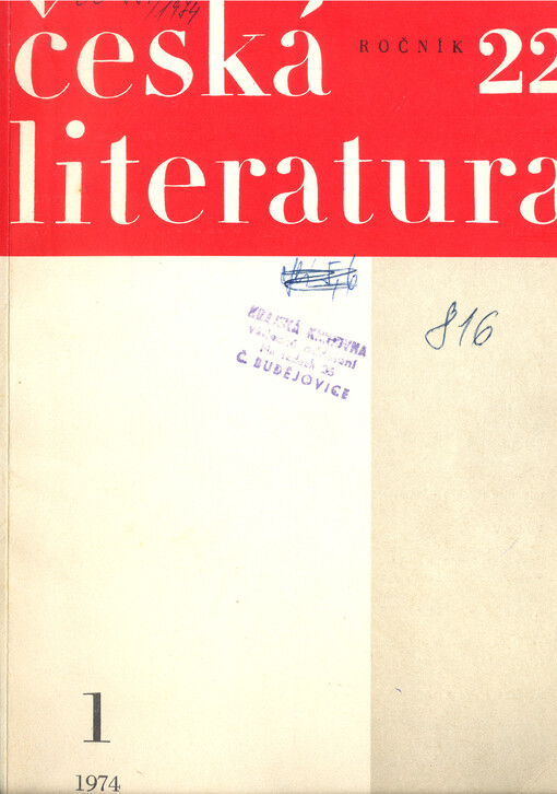 Česká literatura : časopis pro literární vědu