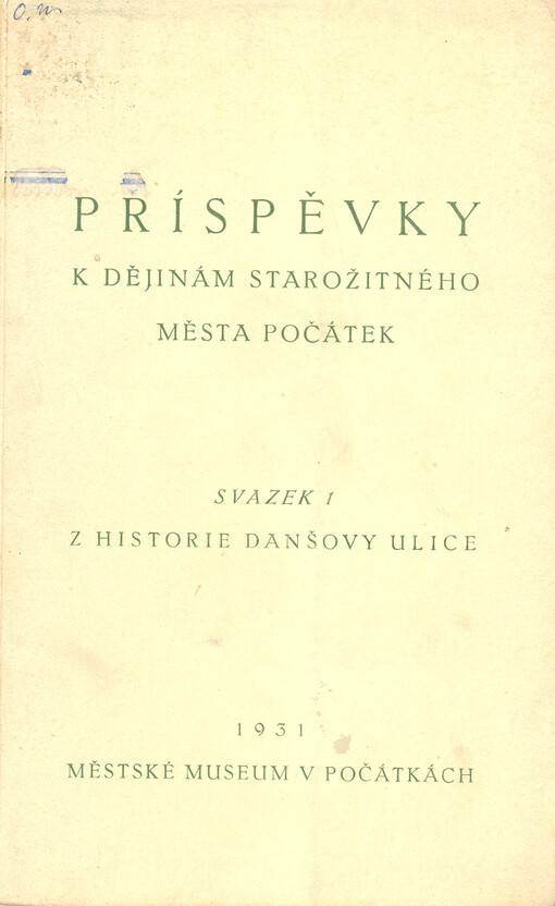 Z historie Danšovy ulice