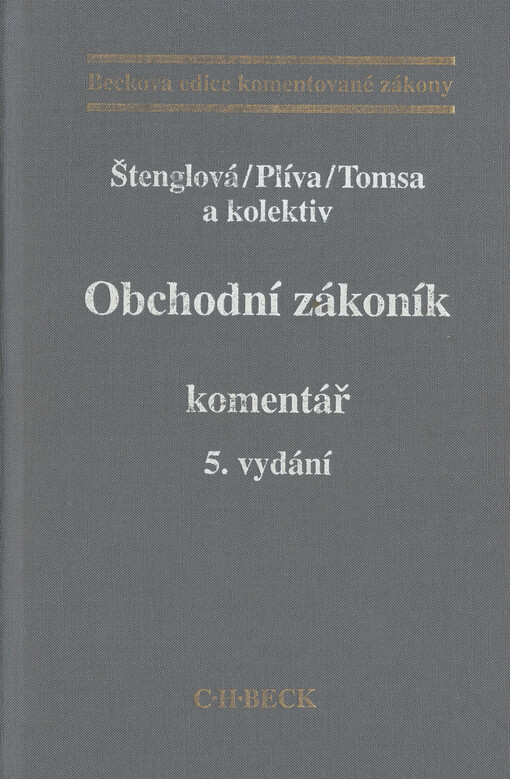 Obchodní zákoník : komentář.