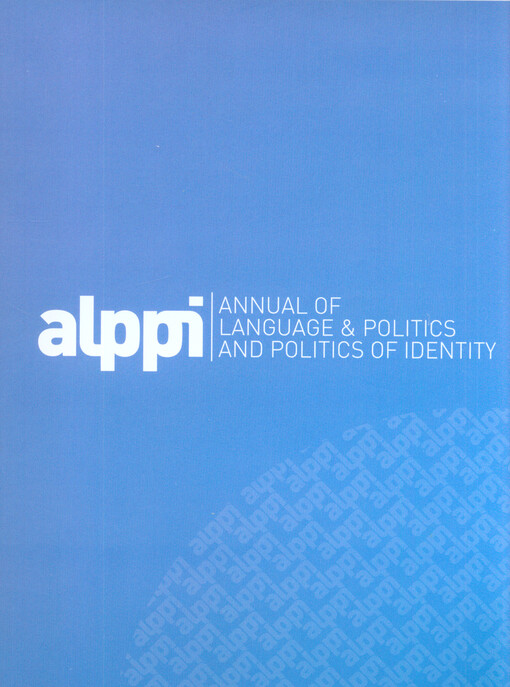 The annual of language & politics and politics of identity