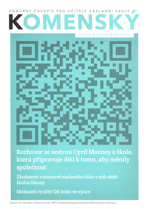 Komenský : týdeník vychovatelský věnovaný učitelstvu našemu jakož i přátelům školstva a milé mládeže naší