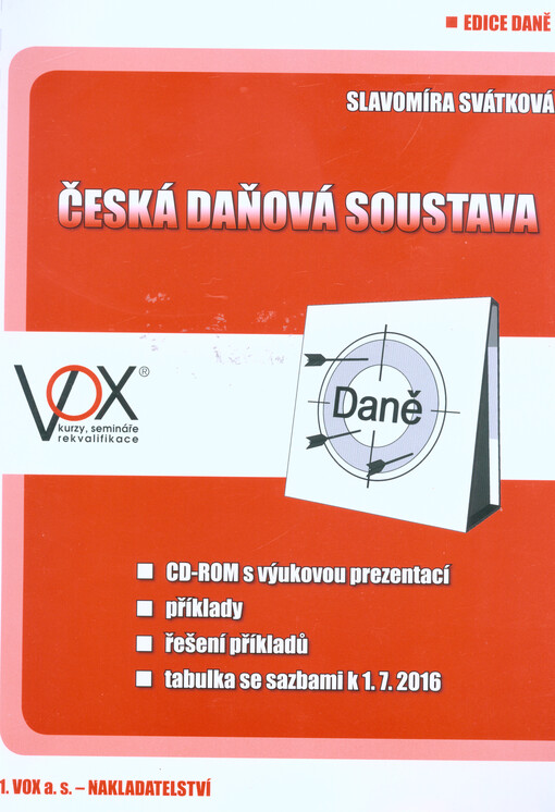 Česká daňová soustava 2016
