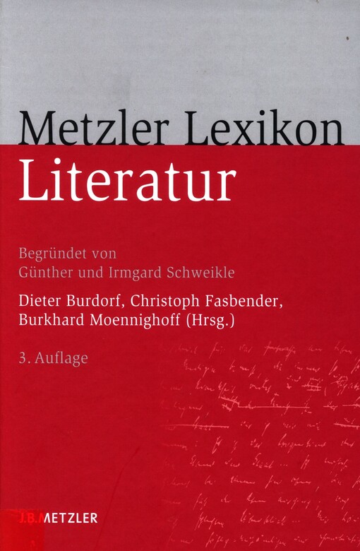 Metzler Lexikon Literatur