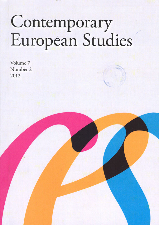 Contemporary European studies : an international journal for the study of contemporary European politics
