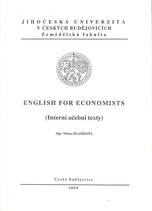 English for economists : (interní učební texty)