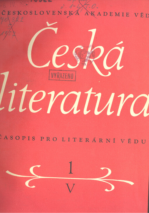 Česká literatura : časopis pro literární vědu