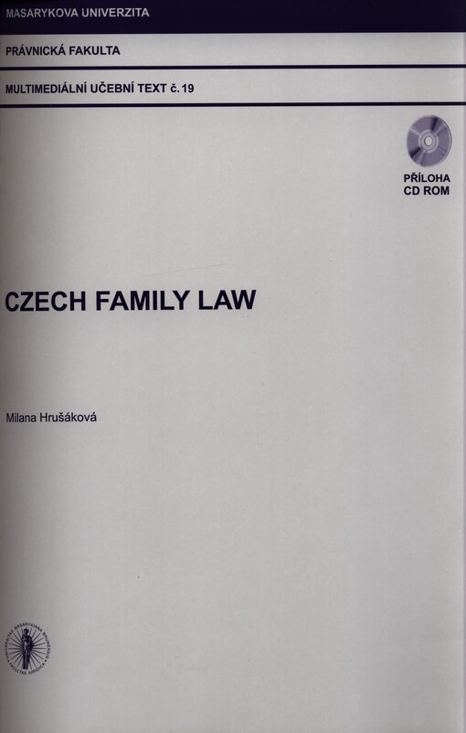 Czech family law: multimediální učební text