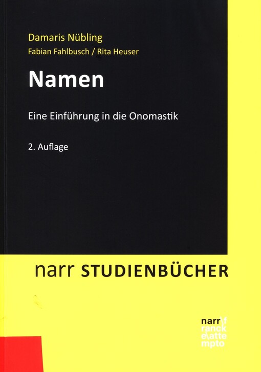 Namen : eine Einführung in die Onomastik