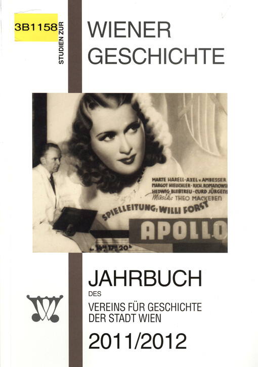 Studien zur Wiener Geschichte : Jahrbuch des Vereins für Geschichte der Stadt Wien