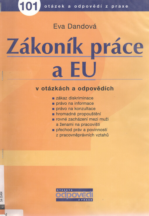 Zákoník práce a EU: [podle právního stavu ke dni 1.5.2004]