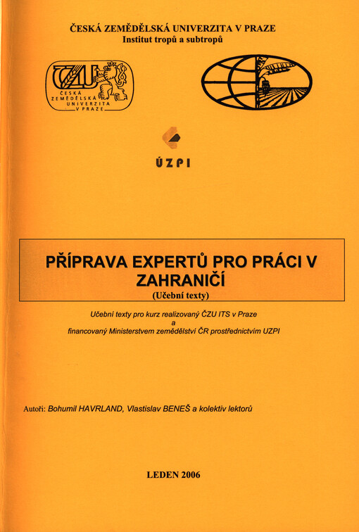 Příprava expertů pro práci v zahraničí: (učební texty)
