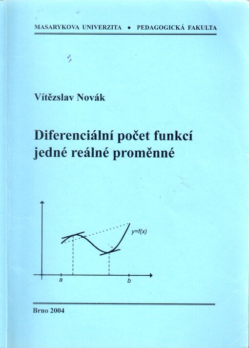 Diferenciální počet funkcí jedné reálné proměnné