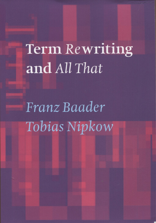 Term rewriting and all that