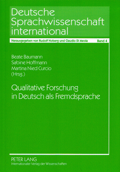 Qualitative Forschung in Deutsch als Fremdsprache