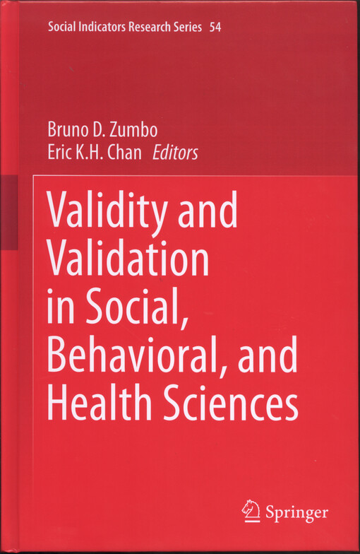 Validity and validation in social, behavioral, and health sciences