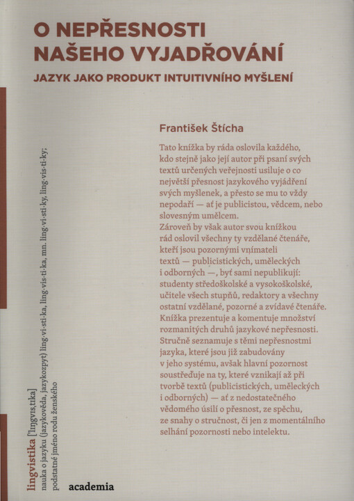 O nepřesnosti našeho vyjadřování