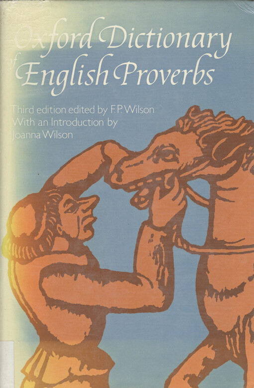 The Oxford Dictionary of English Proverbs