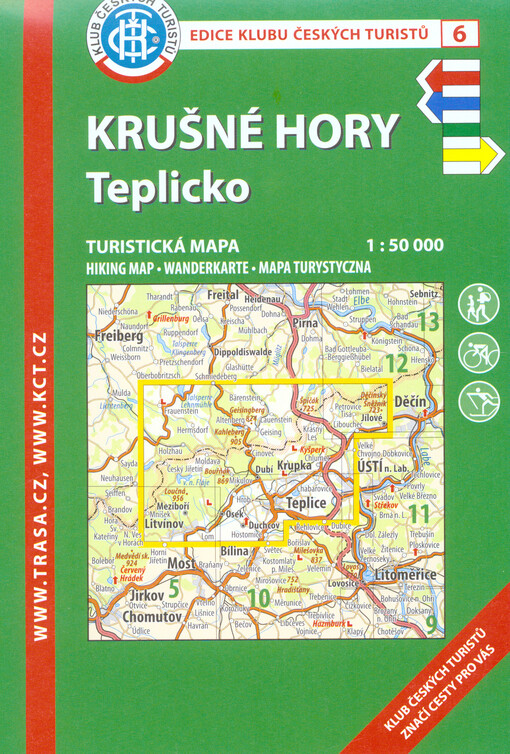 Krušné hory : Teplicko : turistická mapa 1:50 000