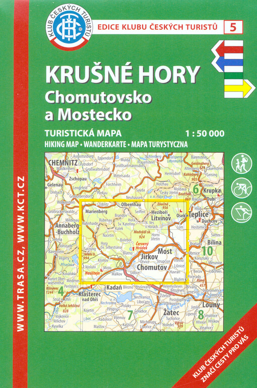 Krušné hory : Chomutovsko a Mostecko : turistická mapa 1:50 000