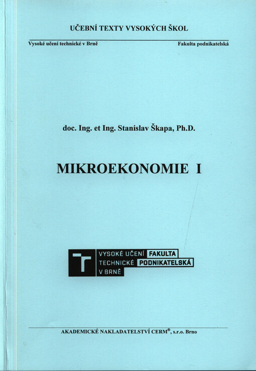 Mikroekonomie I
