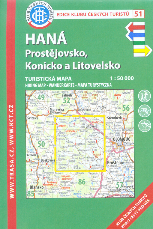 Haná : Prostějovsko, Konicko a Litovelsko : turistická mapa 1:50 000