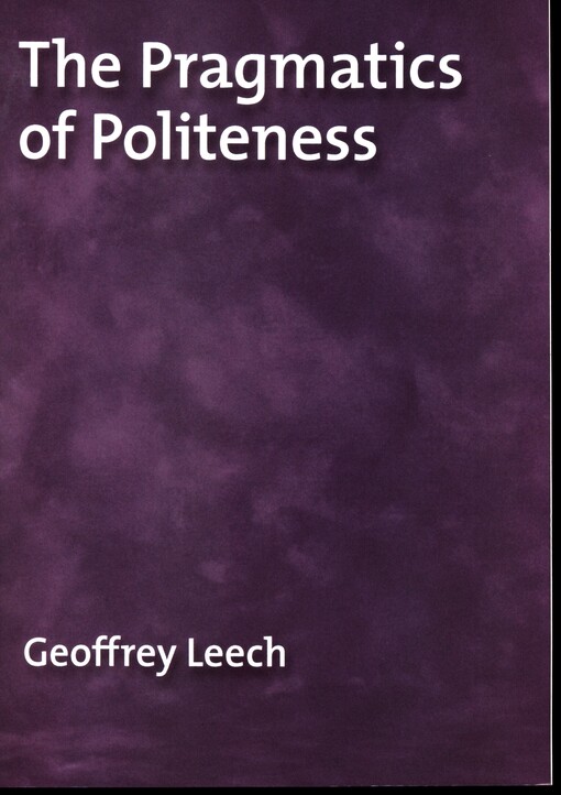 The pragmatics of politeness