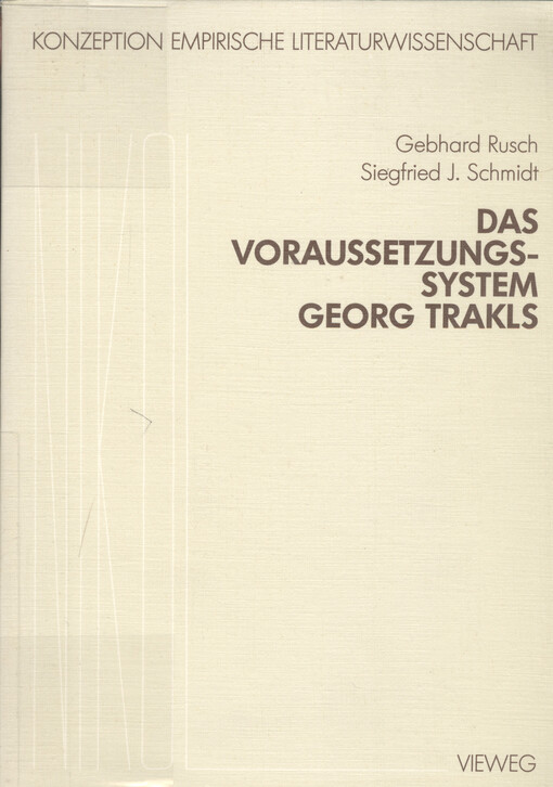 Das Voraussetzungssystem Georg Trakls
