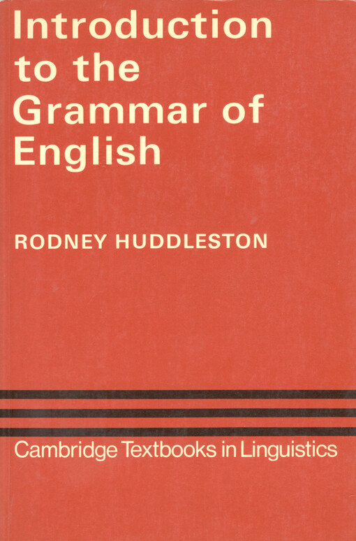 Introduction to the grammar of English