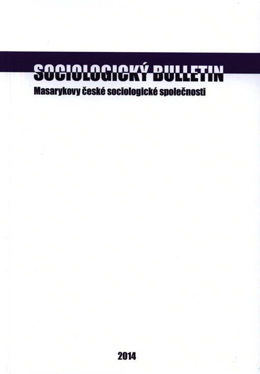 Sociologický bulletin Masarykovy české sociologické společnosti