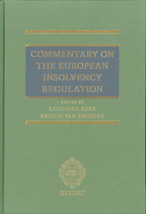 Commentary on the European insolvency regulation