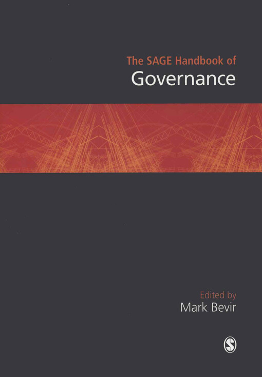 The SAGE handbook of governance