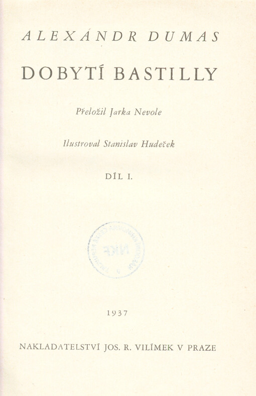 Paměti lékařovy. Dobytí Bastilly, Dobytí Bastilly