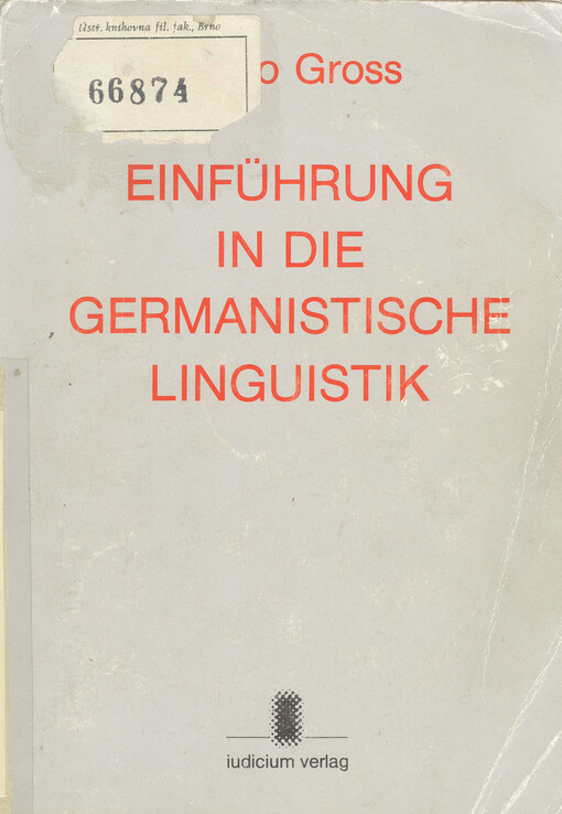 Einführung in die germanistische Linguistik
