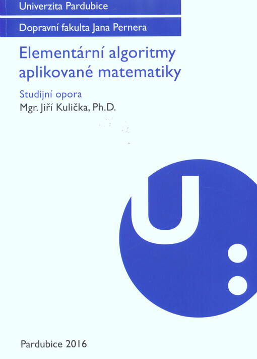 Elementární algoritmy aplikované matematiky : studijní opora