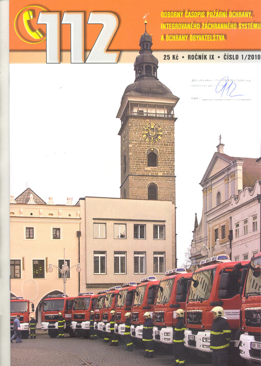 112 : odborný časopis požární ochrany, integrovaného záchranného systému a ochrany obyvatelstva