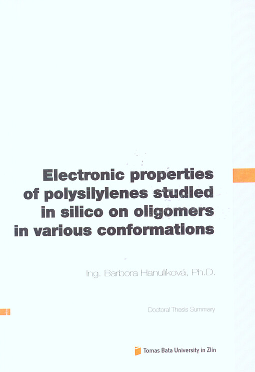 Electronic properties of polysilylenes studied in silico on oligomers in various conformations